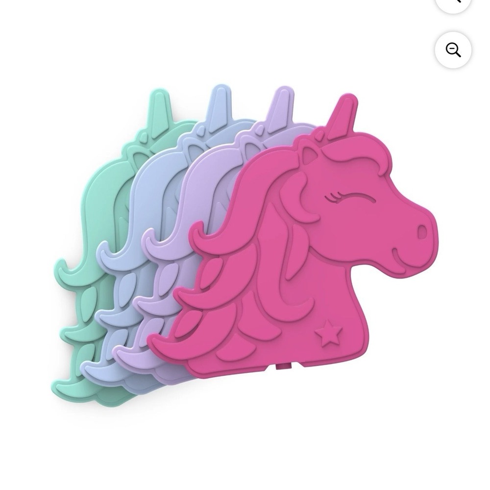 Bentgo Buddies Reusable Ice Packs Unicorn 4 Colors For lunch Boxes‎ Bags Pastel